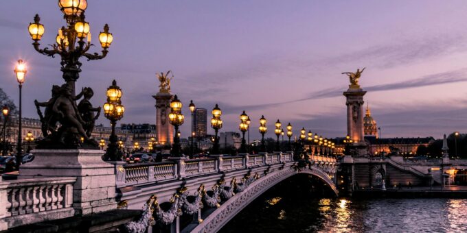 bridge during night time